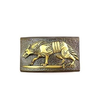 From UKRAINE Handmade Solid brass belt buckle.